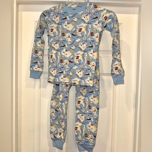 NWOT Gymboree Boys Pirate Map Long Sleeve/Pants Ribbed Cotton Pajama Set Size 8